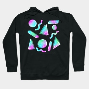 80s Glitter Shapes Hoodie